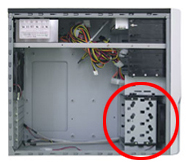 ドスパラ Galleria 用ケース内部 3.5インチオープンベイ