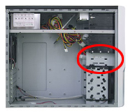 ドスパラ Galleria 用ケース内部 3.5インチシャドウベイ