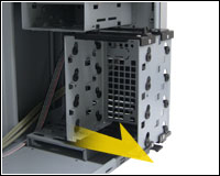 ドスパラ Galleria 用ケース内部 3.5インチシャドウベイ