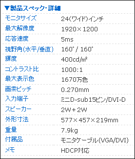 製品スペック・詳細（※ドスパラより転載）