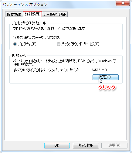 パフォーマンスオプション